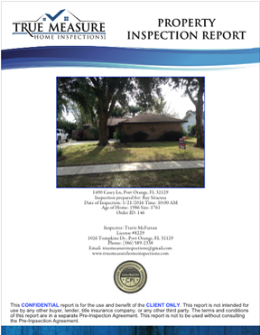 port orange inspection report