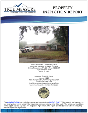 sample home inspection report